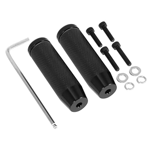 FOYTOKI 1Pair Stunt Pegs for Bicycles Durable Aluminum Alloy Rear Pedals with Non Slip Grooves Easy Installation Suitable for Mountain and Bikes Heavy Weight Bearing Design