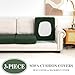 LA MEACK Couch Cushion Covers Seat Cushion Cover Stretch Couch Cover Separate Sectional Sofa Slipcovers Furniture Protector(3 Pieces for Seat or Sofa Backrest, Green)