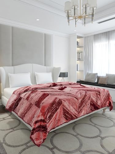 Image of Monte Carlo Double Bed Heavy Winter Blanket Denny 1 Ply PVC Pack 600 GSM | 3.2 KG (240x220 CM), Dark Grey