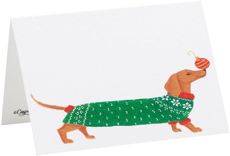 Christmas Dachshund Place Cards - 8 Per Package, 4 sets