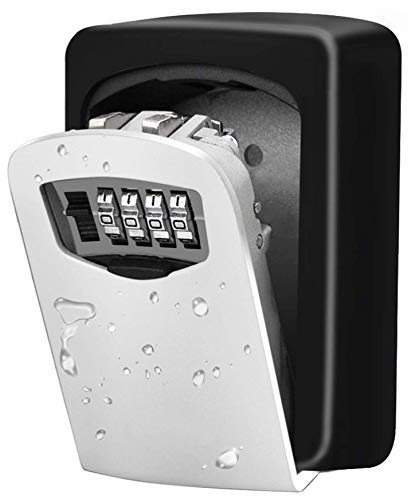 Praxon Key Safe Box/Key Protract Box Wall Mounted Outdoor Key Storage Box with Code Combination Password Security Lock-image-47