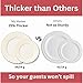 By Madee HEAVYWEIGHT 60 Pc Ivory and Gold Scalloped Plastic Party Plates– 30 Dinner & 30 Dessert Disposable Plates – Elegant & Fancy for Wedding, Showers, Special Moments (30 Guests)