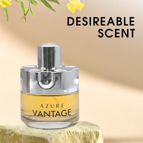 Image of Men's Cologne Azure Vantage Original Natural Spray Eau De Toilette,Long-Lasting Scent Perfume for Men Elegant Bottle - Great Holiday Gift, 3.4 Fl Oz /100 Ml