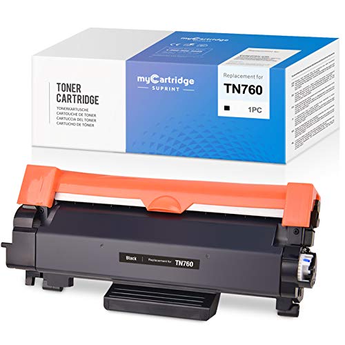 myCartridge SUPRINT Compatible Toner Cartridge Replacement for Brother TN760 TN-760 TN730 for HL-L2350DW HL-L2370DW HL-L2395DW DCP-L2550DW MFC-L2750DW HL-L2370DW XL MFC-L2750DW XL (Black, 1-Pack)
