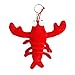Langoustes Keychain Mignon De Homard en Peluche Porte-clés Pendentif Animal Keychain Cartoon Porte-clés Cadeau pour Les Garçons Et Les Filles