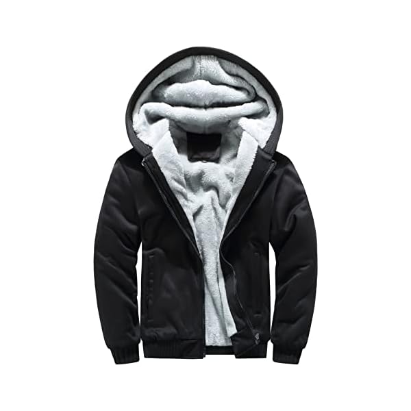 ALRRGPB Custom Hoodies for Men Design Your Own Jacket Add Your Image Personalized Full Zipped Sweatshirt Winter Coat Black - Image 8