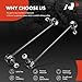 A-Premium 2Pcs Front Sway Bar Links Stabilizer Bar Links, Compatible with Toyota & Ford & Mazda & Mitsubishi & Mercury - 2001-2020 - RAV4 Escape 6 CX-5 CX-9 Tribute Eclipse Galant Endeavor Mariner