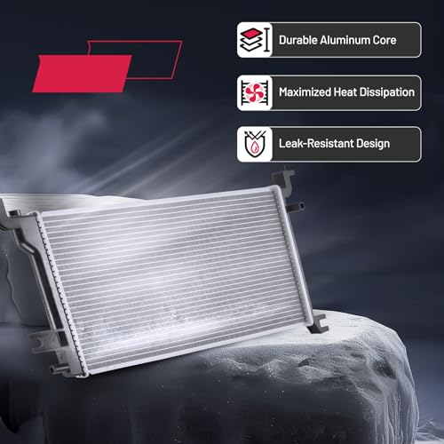 Image of BDFHYK 13304 Aluminum Radiator for Nissan Altima 2007-2011, CU13304, 1-Row 16mm Core, Direct Fit Replacement, OE 21457JA800 NI3011100