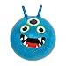 Moses. Monster Hüpfball – Glitzernder Springball mit Konfetti Füllung, für Kinder ab 4 Jahren, Ø 45 cm, mit Haltegriffen, bis 80 kg belastbar, In- und Outdoor-Spielzeug, Blau mit Glitzer