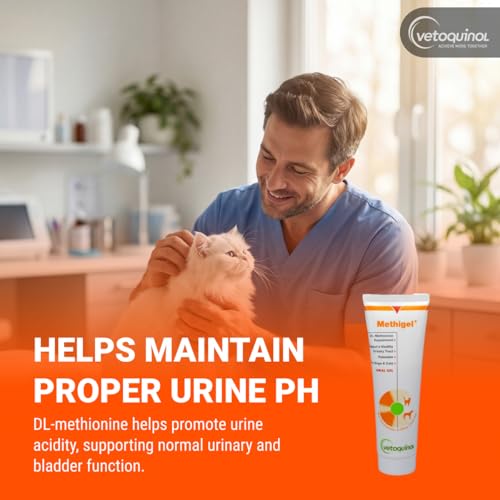 Image of Vetoquinol Methigel - Urinary Acidifier for Dogs & Cats - Supports Bladder Health & pH Balance in Pets - Odor Neutralizer Support - Great Taste for Easy, Daily Use - 4.25 oz