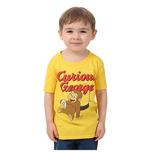 Curious George baby boys Short Sleeve Tee Shirt Maternity Blouse, Yellow, 2T US