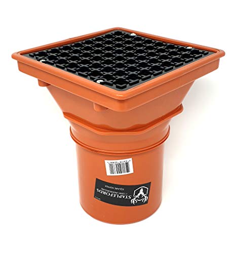 Preisvergleich Produktbild Boden-Abflussbehälter, quadratisch, 110 mm