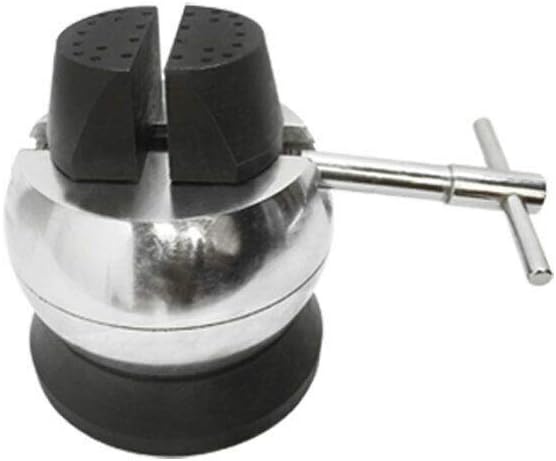 R&D 5 Chrome Plated Engraving Block Ball Vise Setting Jewelry With Pins Rubber Base