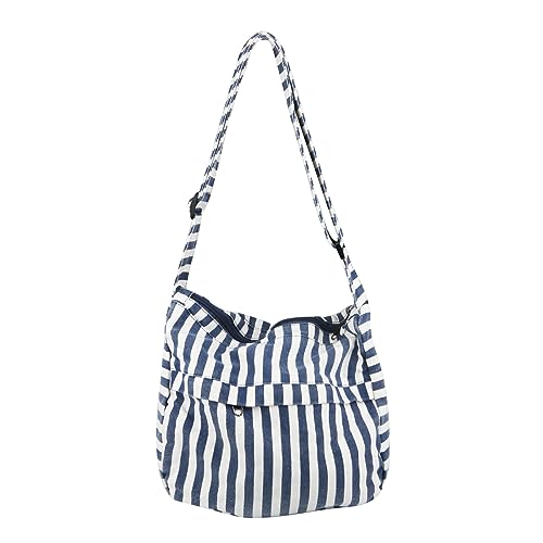 Image of Canvas Casual Messenger Bag Hobo Crossbody Bag Canvas Shouder Tote Handbag for Women and Men