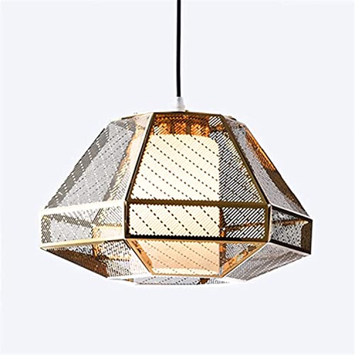 Lustre suspension salon plafonnier design design creux métal et verre moderne