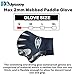 H2ODYSSEY Paddle Gloves - Webbed Gloves with Strap - Sharkskin Palm Grip - Thermal Dive Gear to Keep Hand Warm - for Surfing, Diving and Swimming (Large)