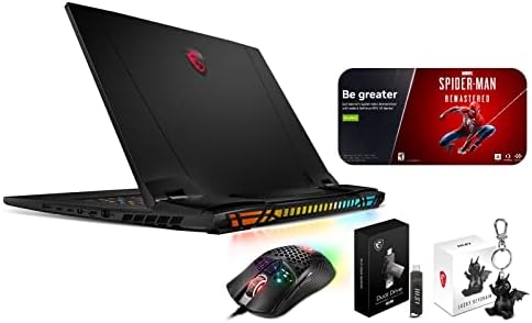 2022 MSI Titan GT77 12UHS-064 Pro Extreme (i9-12900HX, 128GB RAM, 6TB NVMe SSD, RTX 3080Ti 16GB, 17.3″ 4K UHD, Windows 11 Pro) Gaming Laptop