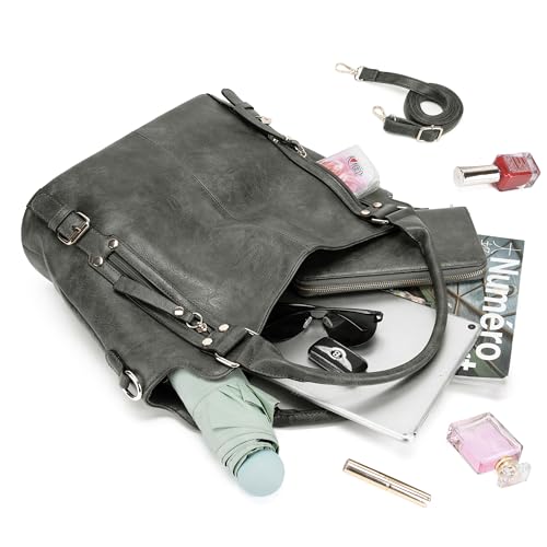 Image of Crossbody Bags for Women Large Hobo Purse Shoulder Handbag Wallet Set 2PCS | Soft PU Leather,Total 9 Pockets,Large Capacity,with a Spacious Functional Wallet,Detachable Shoulder Strap,Stylish Design