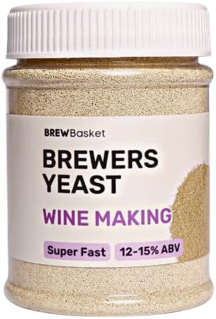 Yeast for Making Wine 150GM | Fast Acting Active Dry Culture | High Alcohol Tolerance up to 15% V/V | For Homemade Batches 150g