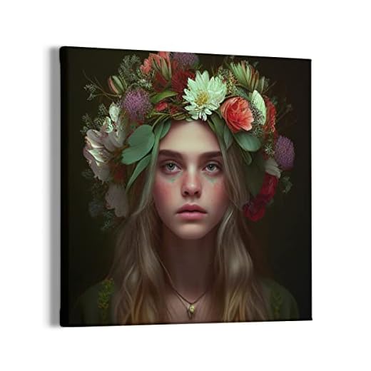 WAHJA Retrato delicado de flores: representación hiperrealista con acentos púrpura profundo y rojo claro