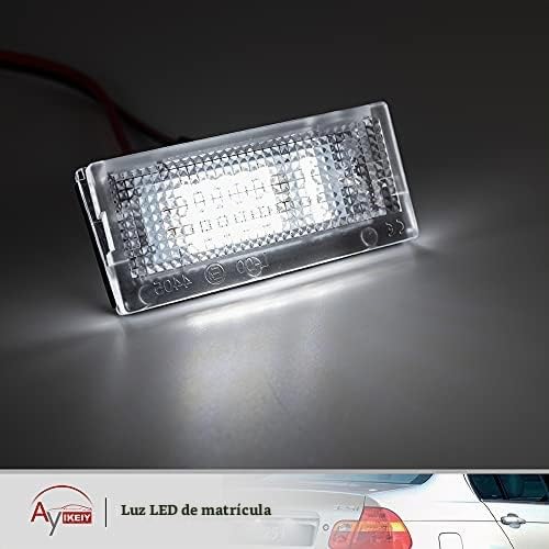 2pcs Luz matricula led luces LED para matrícula compatible con BMW E46 3 Series 4D Sedan 5D T-ouring 98-05 OEM # 51138236269