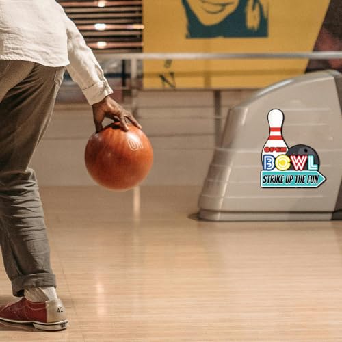 Plaque en métal bowling WADORN de 28x33,3 cm rétro pour déco murale - 7