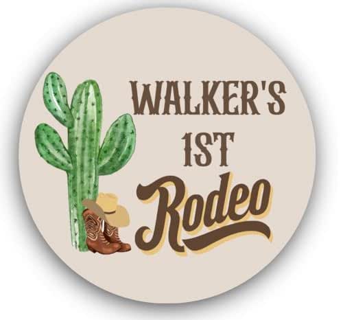 Amazon.com: Personalized My First Rodeo - Custom Little Cowboy 1st ...