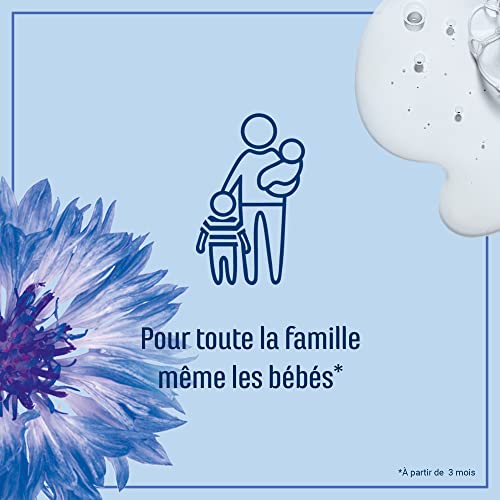 Le Petit Marseillais , Gel Douche Apaisant Haute Tolérance Fleur de Bleuet Bio (flacon de 400 ml) – 98 % d'ingrédients d'origine naturelle – Pour tous types de peaux, même sensibles