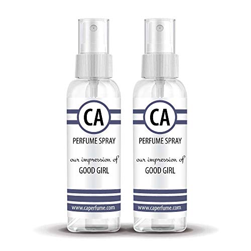 CA Perfume Impression of Good Girl For Woman Travel Size Sample Fragrance Eau de Parfum Sprayer (2 Fl Oz/ 60 ml) X2