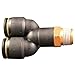 Milton 2206-11, 3/8" MNPT 1/2" OD Push to Connect Swivel Y Connector (Pack of 30 pcs)