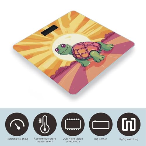 Báscula digital de baño con capacidad 400 lb y pantalla LCD miniatura 3