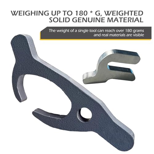 Image of 2 PCS Motorcycle Tire Change Tool, Carbon Steel Tire Bead Holder Clamp Retainer for Mount Remove Install, Two Sizes Tire Bead Breaker Keeper, Compatible with Motorbike Dirt Bike (Silver)