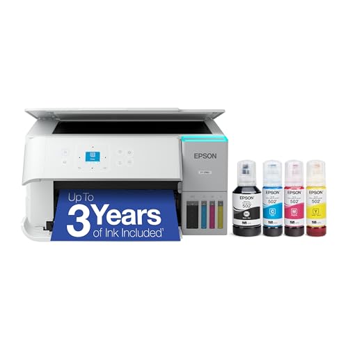 Epson EcoTank ET-2980 Wireless All-in-One Colour Supertank Printer with up to 3 Years of Ink,...