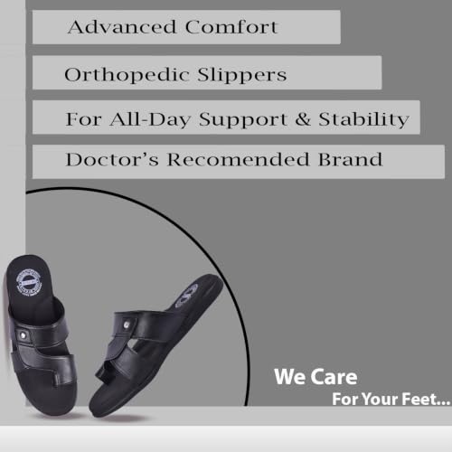 Image of DR PLUS Men's Healthcare, Diabetic and Orthopedic MCR /MCP Footwear /Sandals /Slipper /Chappal