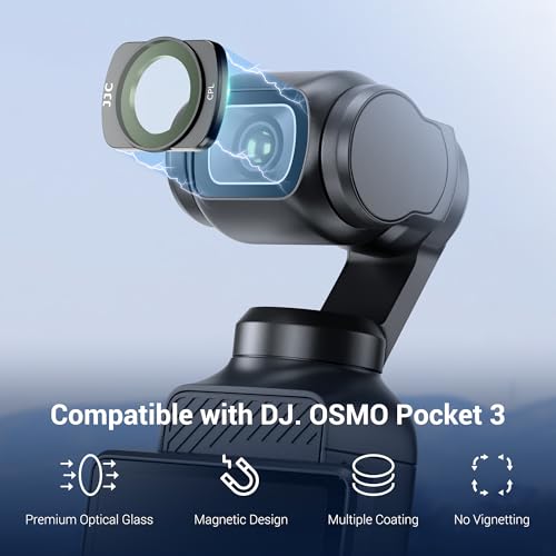 Image of JJC Magnetic CPL Filter for DJI OSMO Pocket 3 Creator Combo | Circular Polarizer Polarizing Filter for Pocket3, Multi-Coated HD Optical Glass, Water-Resistant, Anti-Oil and Anti-Static