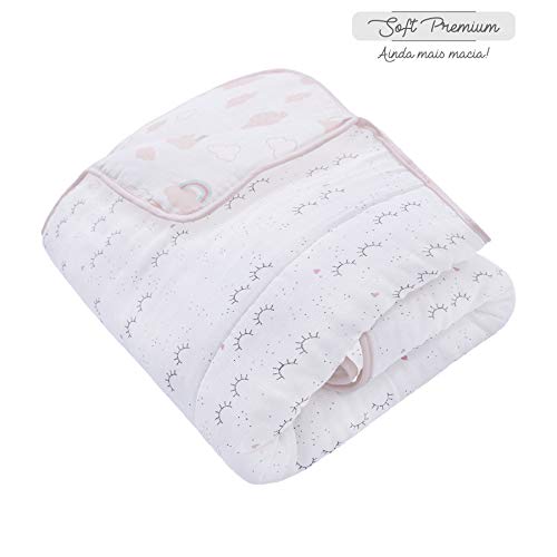 Edredom Avulso Soft Premium Papi Baby 1, 45M X 90Cm 01 Un, Papi Textil, Rosa