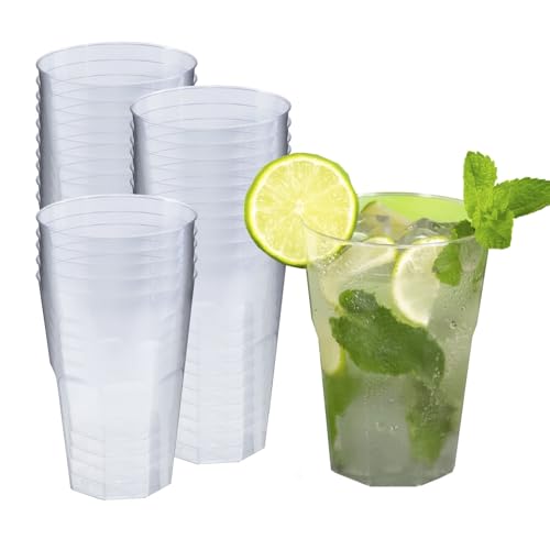 Silverkitchen - 25 bicchieri da cocktail da 200 ml, in plastica dura, riutilizzabili, lavabili in lavastoviglie, bicchieri usa e getta, Made in Germany