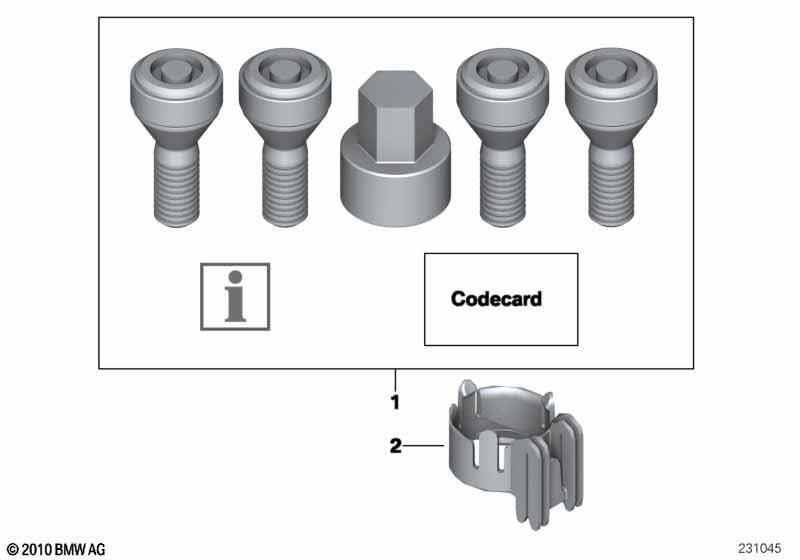 VVBNIN Radschrauben Set Für Mini Cabrio | M14x1,25 Schwarze Sicherungsschrauben