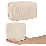 Vielseitig: Der große ist sehr geeignet als kosmetischer Beutel, der Lippenstift, Parfüm, Gesichtsreiniger, kleine Proben von Hautpflegeprodukten, Make -up -Pinsel, Rouge, Pulver, Sonnenschutzmittel aufbewahren kann.Die kleine Tasche kann verwendet werden, um Mädchen wie Tampons zu halten