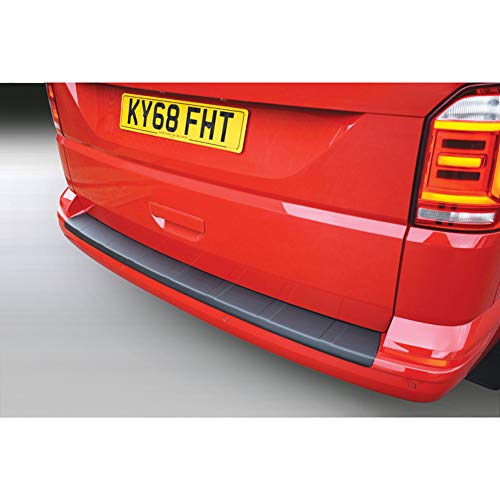 Protection de seuil arrière haut de gamme ABS Ribbed noir pour Volkswagen T6 RGM