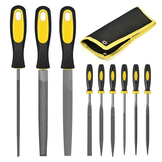 Presch Werkstattfeile Flachstumpf 200mm mit Kreuzhieb H2 - Dreiseitiger Hieb zum feilen rechtwinkliger Werkstücke aus Metall und Holz - Hochwertige Flachfeile 18 FZENeast Feilen Set, 9tlg Hochwertiges Profi Kohlenstoffstahl Feilen Satz mit Aufbewahrungstasche, Flachfeile/Halbrundfeile/Rundfeile und 6pcs Nadelfeilen für Holz Metall und Holzbearbeitung