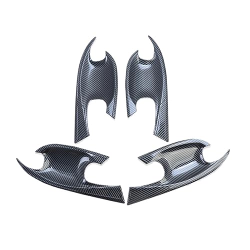 Autocollant garniture tasse bol poignée Hyundai Tucson NX4 2021-2024 en fibre de carbone ABS