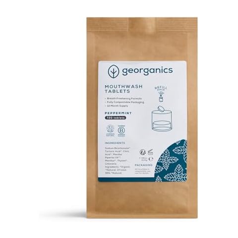 Georganics Organic Peppermint Mouthwash Tablets Cover