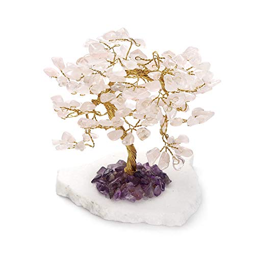 Quartz rose arbre de vie pour harmoniser la chambre et le salon