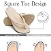 Qzize Women's Flip Flops with Comfortable Arch Support Cushion Sandals Fashion Summer Beach Travel Walking Thong Sandles Khaki Size 7
