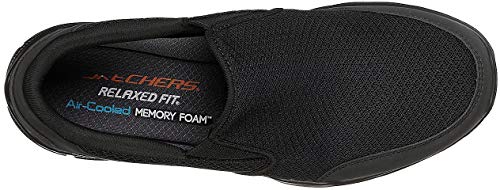 Skechers mens Equalizer 3.0 Bluegate Loafer, Black/Black, 8.5 US2