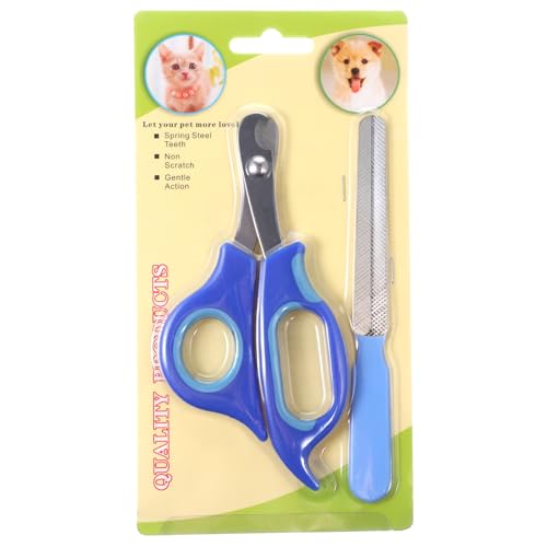 COMNICO Krallenknipser, Krallenschere für Hunde mit Nagelfeile Profi Krallenschere Edelstahl Nagelknipser Haustierbedarf Professionelles Fellpflegewerkzeug für Große Hunde/Dicke Zehennägel/Alte Katzen