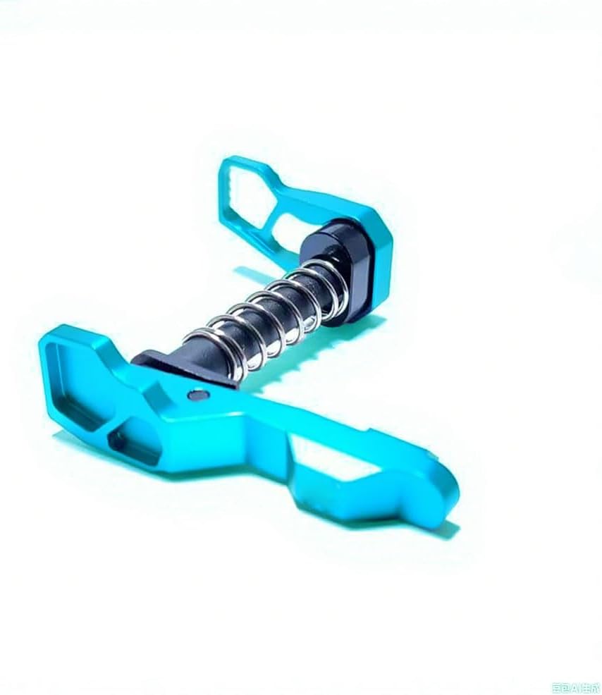 Ambidextrous Release Metal Latch Aluminum CNC Process for Toy AEG BB Gun Accessory (Black)
