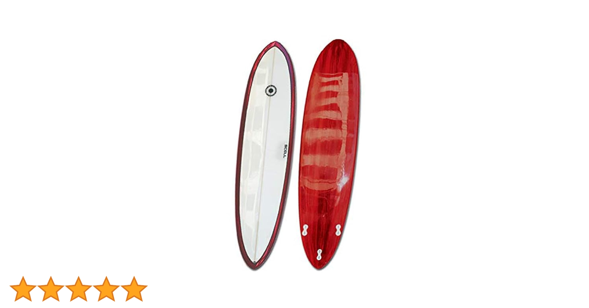 Amazon | SCELL セル ファンボード 7'4 サーフボード レッド | SCELL