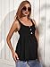 MakeMeChic Women's Maternity Tank Top Casual Solid Sleeveless Peplum Top Black M